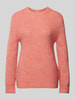 s.Oliver RED LABEL Regular fit gebreide pullover met ribboorden Rosé