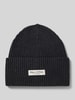 Marc O'Polo Beanie aus reiner Baumwolle Dunkelgrau