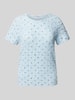 Jake*s Casual T-Shirt mit Paillettenbesatz Bleu