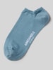 Armedangels Sneakersokken met labeldetail, model 'SAALVO' Blauw