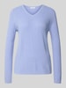 Christian Berg Woman Gebreide pullover met V-hals Lavendel