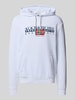 Napapijri Hoodie mit Label-Print Modell 'AYLMER' Weiss