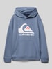 Quiksilver Bluza z kapturem z nadrukiem z logo Grafitowy