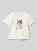 Tom Tailor T-Shirt mit Motiv-Print Offwhite