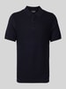 Strellson Poloshirt met korte knoopsluiting, model 'Adrian' Donkerblauw