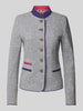 WHITE LABEL Taillierter Blazer mit Stehkragen Hellgrau