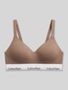 Calvin Klein Underwear Bralette aus Baumwoll-Modal-Mix Hellbraun