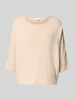 COMMA Strickshirt mit 3/4-Arm Sand