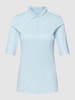 Christian Berg Woman Poloshirt met 1/2-mouwen Lichtblauw