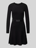 Guess Knielanges Strickkleid in Ripp-Optik Modell 'PAIGE' Black