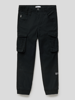 Name It Cargohose mit Label-Detail Modell 'Bango' Schwarz
