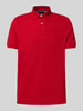 Tommy Hilfiger Regular Fit Poloshirt mit Label-Detail Rot