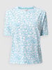 Esprit T-Shirt mit Allover-Muster  Türkis