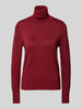 Christian Berg Woman Strickpullover mit Rollkragen Bordeaux