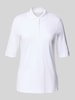 Christian Berg Woman Poloshirt met korte knoopsluiting Wit