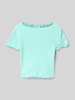 s.Oliver RED LABEL Slim Fit T-Shirt aus reiner Baumwolle Aqua