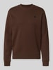 Scotch & Soda Sweatshirt mit Label-Detail Dunkelbraun