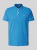 Tom Tailor Regular Fit Poloshirt aus Baumwoll-Piqué mit Logo-Stitching Royal