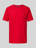 Tommy Hilfiger T-shirt met labelstitching Rood