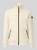PME Legend Sweatjacke mit Label-Patches und Stehkragen Offwhite