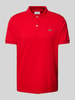 Lacoste Regular fit poloshirt met labeldetail Rood