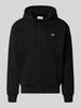 Lacoste Regular Fit Sweatjacke aus Baumwoll-Mix Black