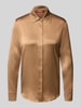 Max Mara Studio Regular Fit Langarmbluse aus Seiden-Mix Modell 'XERO' Hellbraun