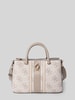 Guess Satchel bag met labeldetail, model 'ERENIA' Steengrijs