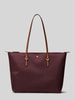Lauren Ralph Lauren Handtas in de hand met logodetail model 'KEATON' Bordeaux