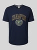 CHAMPION T-Shirt mit Label-Print Marine