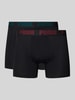 PUMA Boxershort met elastische logo in band in een set van 2 stuks Zwart