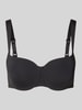 Triumph Gewatteerde beugelbeha met balconette-decolleté Zwart