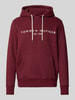 Tommy Hilfiger Oversized hoodie van katoenmix Bordeaux