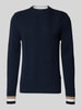 MAERZ Muenchen Gebreide pullover met ribboorden Marineblauw