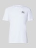 Under Armour Regular Fit Sport-T-Shirt aus Baumwoll-Mix Weiss