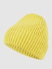 Unio Czapka beanie z szerokim brzegiem model ‘Mika’ Żółty