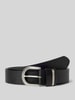 Tom Tailor Fein strukturierter Ledergürtel mit Dornschließe Modell 'SANDRA' Black