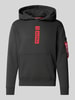 Alpha Industries Hoodie met labelprint Antraciet