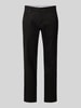 Brax Regular fit linnen broek in 5-pocketmodel, model 'CADIZ' Zwart