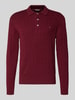 Tommy Hilfiger Regular Fit Pullover aus reiner Baumwolle Bordeaux