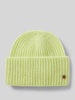 Fraas Beanie mit Label-Detail Hellgruen