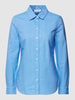 Christian Berg Woman Bluzka koszulowa o kroju slim fit z kołnierzykiem typu kent Niebieski