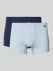 Hanro Trunks mit Label-Detail im 2er-Pack Blau