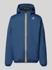 K-WAY Jas met logo en ritssluiting Jeansblauw