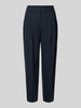 OPUS PANTS Stoffhose mit gelegten Falten Modell 'Lessieh' Dunkelblau