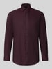 OLYMP Modern Fit Businesshemd aus reiner Baumwolle Bordeaux