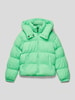 Garcia Steppjacke mit Kapuze Neon Gruen