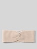 Christian Berg Woman Stirnband aus reinem Kaschmir Beige