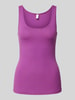 QS Tanktop mit tiefem Rundhalsausschnitt Lila