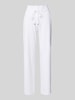 Raffaello Rossi Straight leg sweatpants met elastische band, model 'CANDICE' Wit